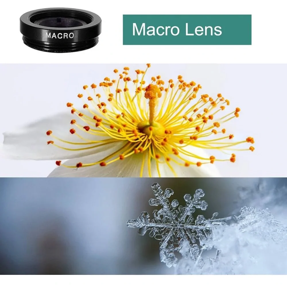 Ailun Black Camera Lenses Set with Clip-on Mechanism and Macro Feature - Picture 4 of 7